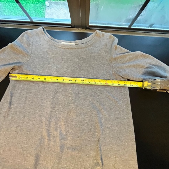 LOFT Light Gray Bell-Shaped Pullover Sweater Size Medium - Picture 10 of 15